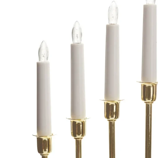 Kandelaar Kristina, messing metaal hoogte 47cm 7-lamps