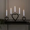 Kandelaar Melissa 5-lamps zwart/messing