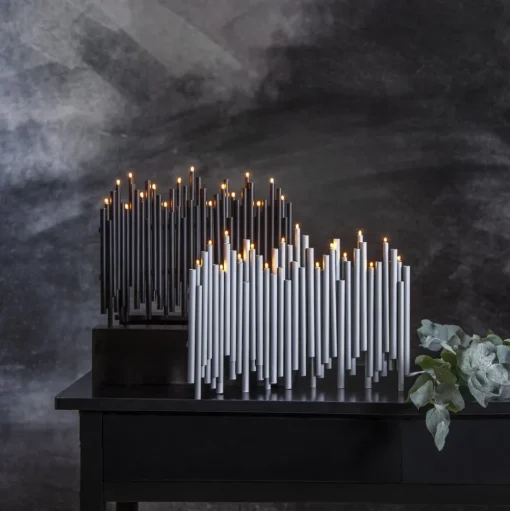 Kandelaar noot, 16-lamps, zwart