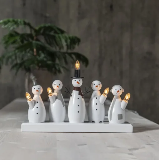 Kandelaar Snowman, 5-lamps