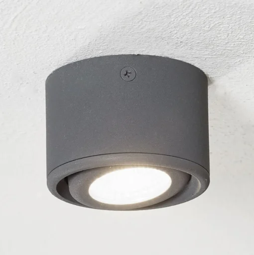 Kantelbare kop - LED downlight Anzio, antraciet