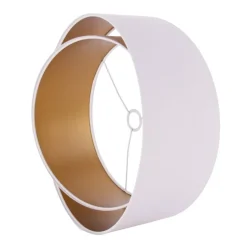 Kap Chloe, Ø 50cm, buiten wit, binnen goud
