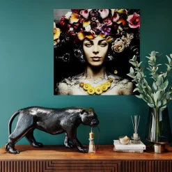 Kare Animal Bagheera tafellamp zwarte panter