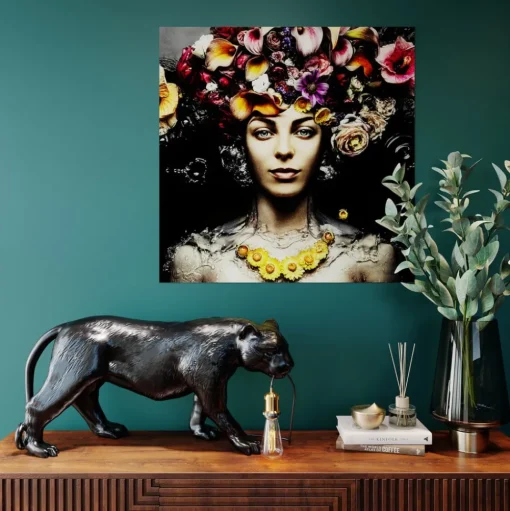 Kare Animal Bagheera tafellamp zwarte panter