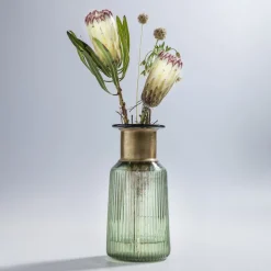 KARE Barfly vaas, groen, glas, hoogte 30 cm, mondgeblazen