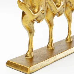 KARE Dansende koeien decoratief beeldje, goudkleurig, polyresin, H 23 cm