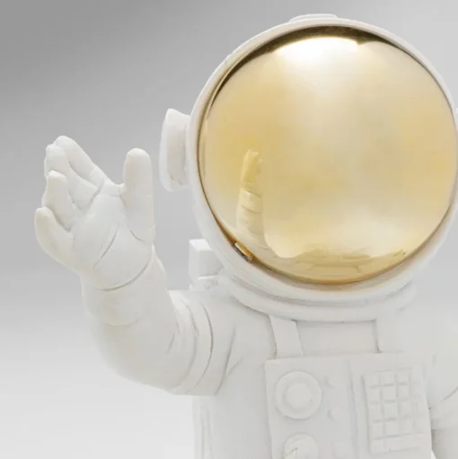 KARE decoratief beeldje Welkom Astronaut, hoogte 27 cm, wit