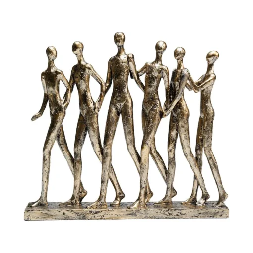 KARE decoratief figuur hand in hand, goudkleurig, hoogte 27 cm