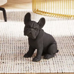KARE decoratief figuurtje wachtend op traktaties, polyresin, zwart