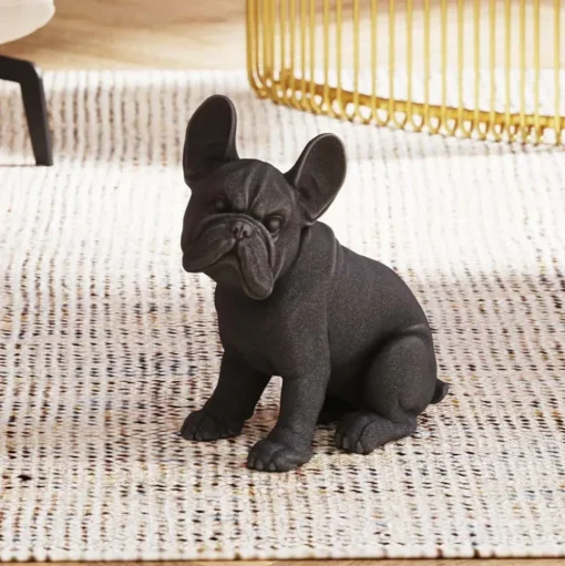 KARE decoratief figuurtje wachtend op traktaties, polyresin, zwart