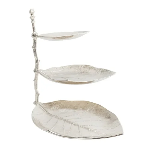 KARE Etagere Blad, aluminium, vernikkeld, hoogte 46 cm