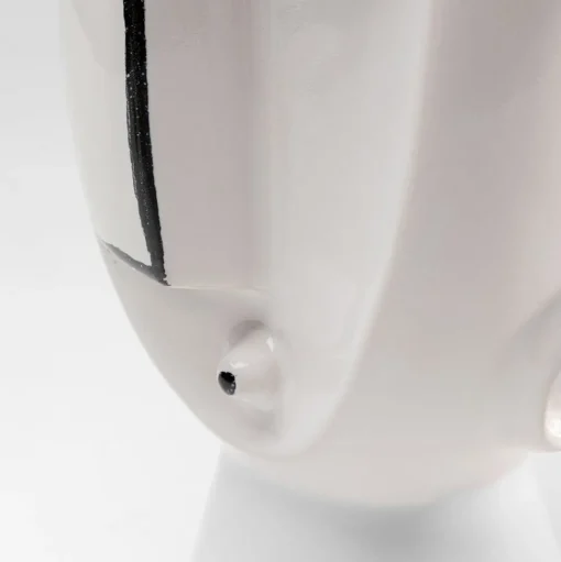 KARE Face Pot vaas, hoogte 30 cm, geglazuurd steengoed, beschilderd