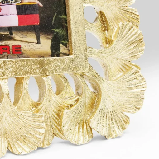 KARE fotolijst Ginkgo, 10 x 15 cm, polyresin, goudkleurig