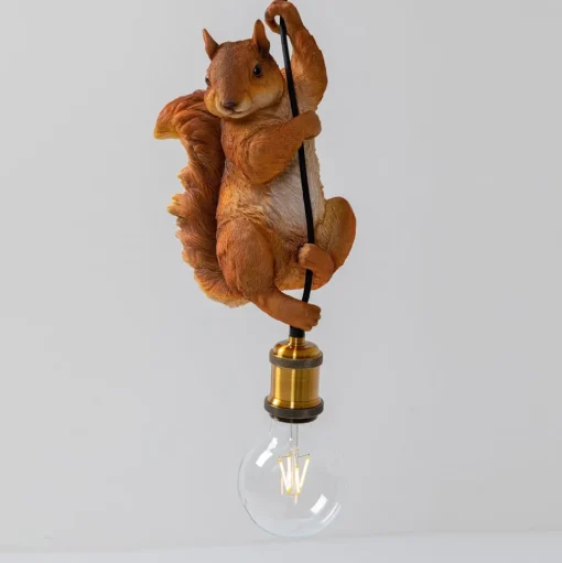 Kare Hanglamp met eekhoorn model