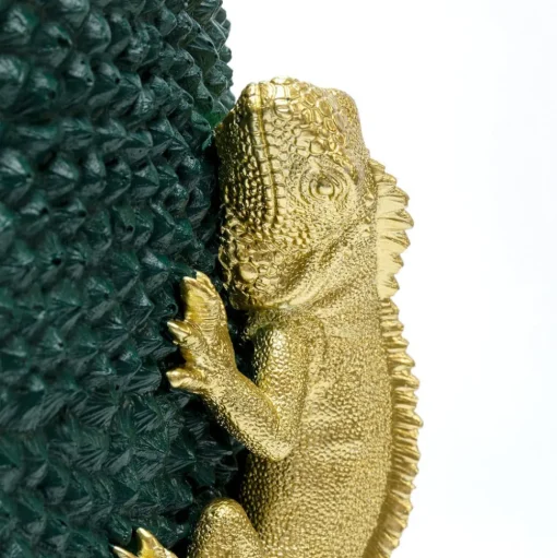 KARE Kameleon Jack Fruitvaas, groen/goud, polyresin