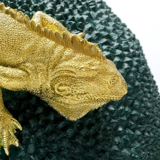 KARE Kameleon Jack Fruitvaas, groen/goud, polyresin