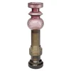 KARE Kandelaar Marvelous Duo, hoogte 49 cm, glas paars/grijs