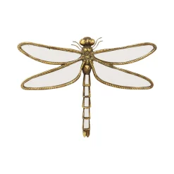 KARE Libelle Spiegel wandobject, polyresin, glas, goud