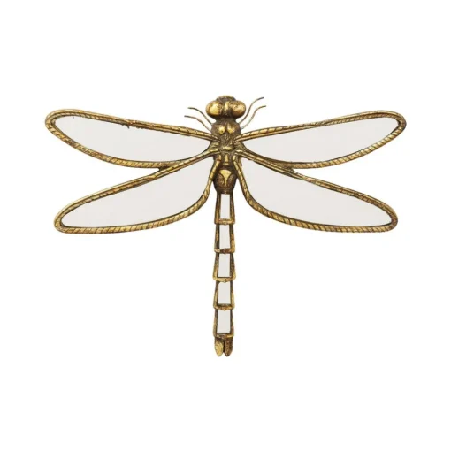 KARE Libelle Spiegel wandobject, polyresin, glas, goud
