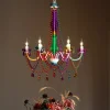 Kare Starlight Regenboog 6-lamps kroonluchter
