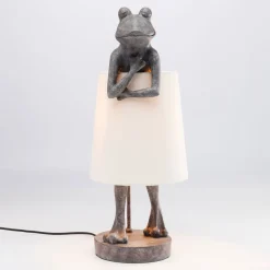 Kare tafellamp Kikker grijs