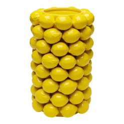KARE Vaas Citroensap, hoogte 43 cm, Ø 26 cm, porselein, geel