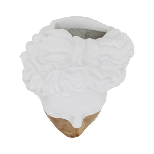 KARE wandobject Apollo, polyresin, gelakt, wit, goud