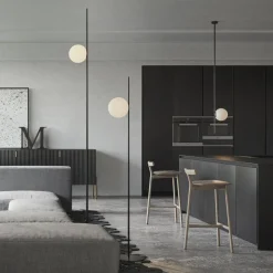 Karman buiten plafondlamp Atmosphere zwart 178 cm kunststof