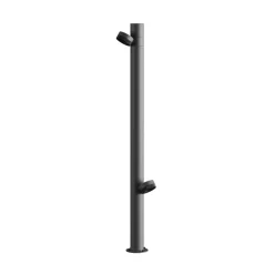 Karman LED tuinpadverlichting Jaco, 84,3 cm, bruin aluminium 2-lamps.