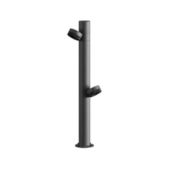 Karman LED tuinpadverlichting Jaco, 54,3 cm, bruin aluminium 2-lamps.