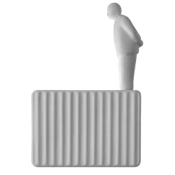 Karman Umarell decoratie figuur, 16 cm, staand