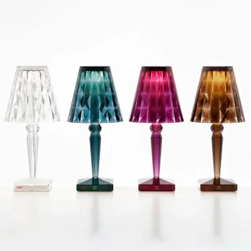 Kartell Big Battery - tafellamp IP54, transparant