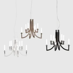 Kartell Khan kroonluchter, Ø 77 cm brons mat