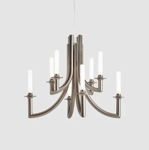 Kartell Khan kroonluchter, Ø 77 cm brons mat