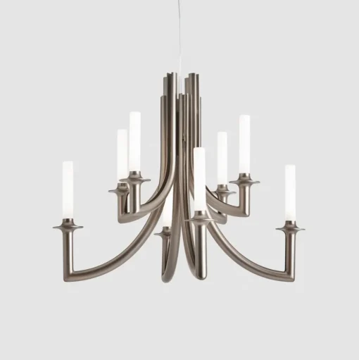 Kartell Khan kroonluchter, Ø 77 cm brons mat