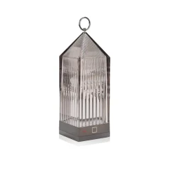 Kartell Lantern LED tafellamp, rookgrijs IP54