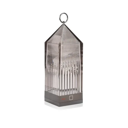 Kartell Lantern LED tafellamp, rookgrijs IP54