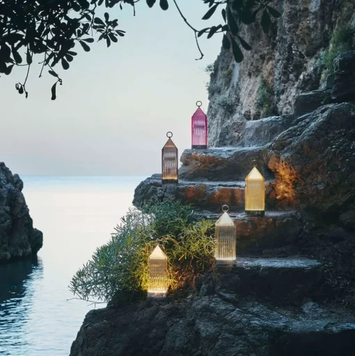 Kartell Lantern LED tafellamp, amber IP54