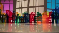 Kartell LED tafellamp Batterij, 26 cm, rookgrijs, IP54