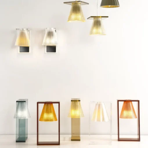 Kartell Light-Air wandlamp met stoffen kap
