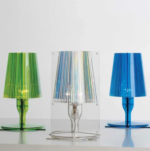 Kartell Take designer tafellamp, transparant