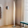 kdln vloerlamp Shakti, zilver, wit gesatineerd, hoogte 200 cm