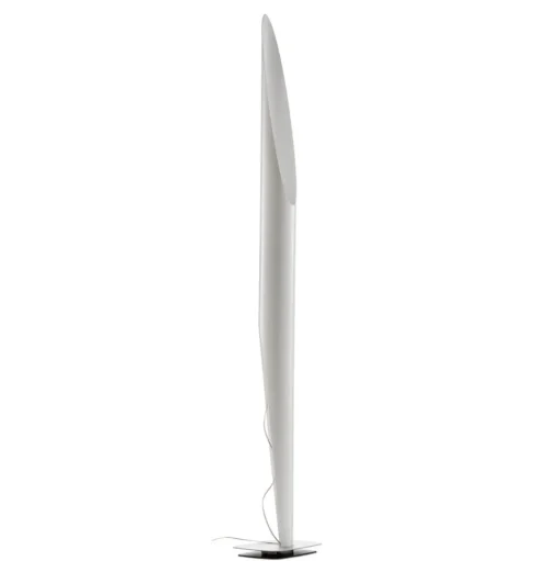kdln vloerlamp Shakti, zilver, wit gesatineerd, hoogte 200 cm