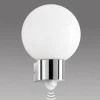 Kekoa buitenwandlamp, glas, roestvrij staal, sensor, Ø 23 cm