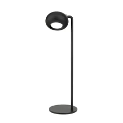 Kerby LED tafellamp, oplaadbaar, zwart, hoogte 40 cm, aluminium