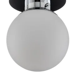 Klassieke bolvormige plafondlamp GLOBE, chroom