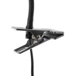 Klemlamp Lagos, zwart, metaal, 30 cm, leeslamp, G9