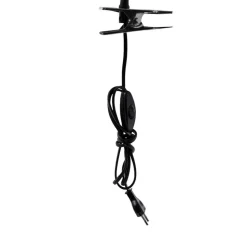 Klemlamp Lagos, zwart, metaal, 30 cm, leeslamp, G9