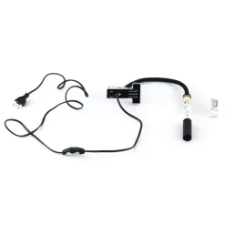 Klemlamp Lagos, zwart, metaal, 30 cm, leeslamp, G9
