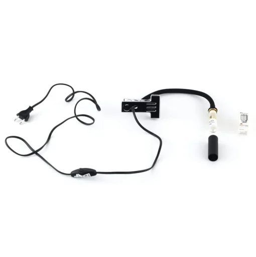 Klemlamp Lagos, zwart, metaal, 30 cm, leeslamp, G9